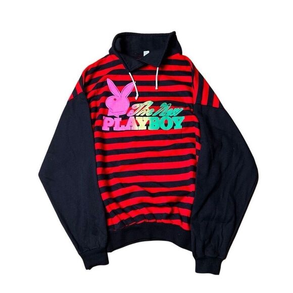 American Vintage 80s The New Playboy Bunny Promo Sweatshirt Large - Picture 1 of 6